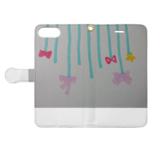 リボンの雨 Book-Style Smartphone Case