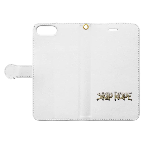 One Off Order SR-02 Skip Rope Logo (Gold) 手帳型スマホケース