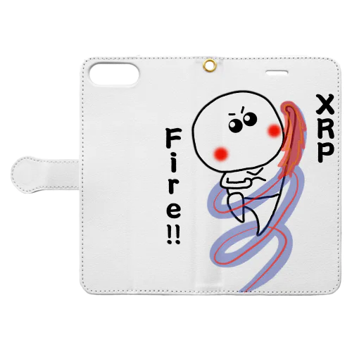 XRPくん　ファイア昇龍拳 Book-Style Smartphone Case