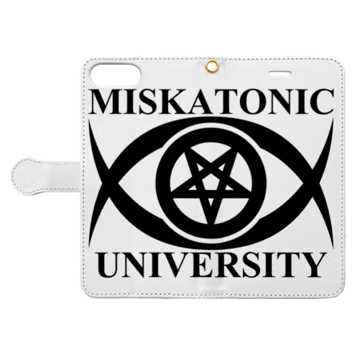 MISKATONIC UNIVERSITY 手帳型スマホケース