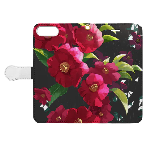 山茶花 Book-Style Smartphone Case