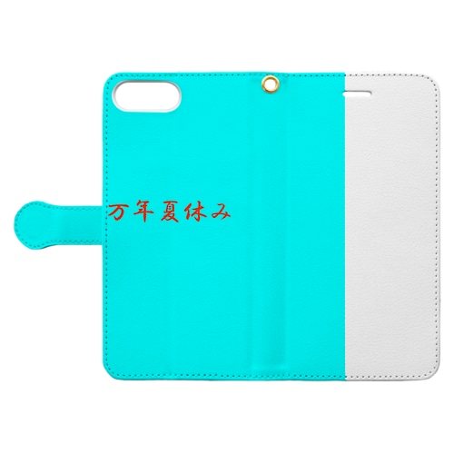 万年夏休みスマホケース Book-Style Smartphone Case
