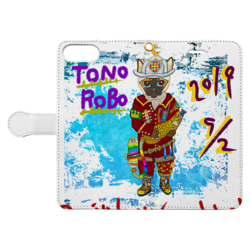 ROBOBO🤖「トノロボ」 Book-Style Smartphone Case