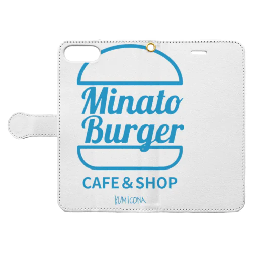 ミナトバーガー_ロゴグッズ(MinatoBurger) Book-Style Smartphone Case