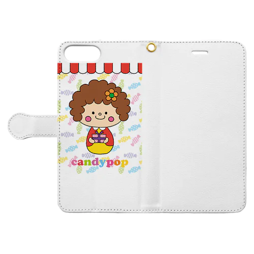 zakkashop candypop のcandyちゃん 手帳型スマホケース