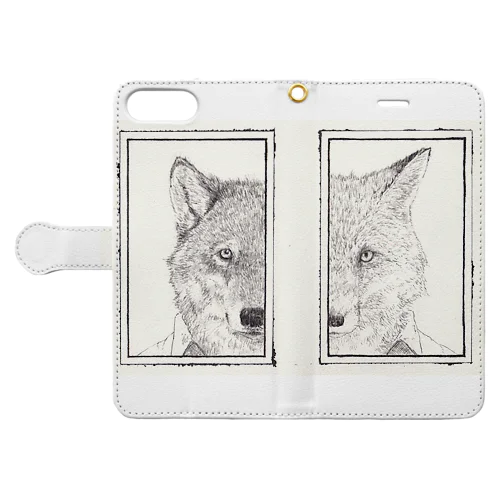 狼と狐 Book-Style Smartphone Case