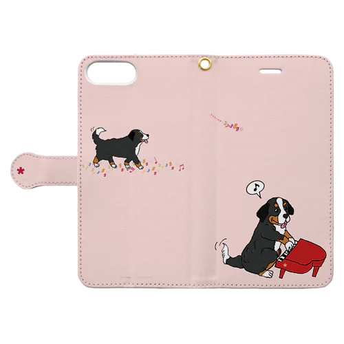 お散歩ピアノ バーニーズ7/8plus Book-Style Smartphone Case