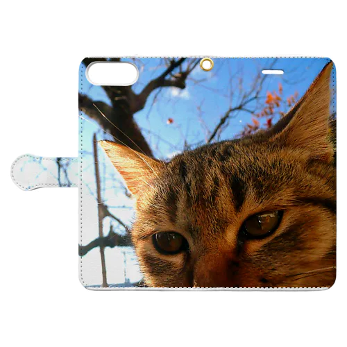 ねこ Book-Style Smartphone Case