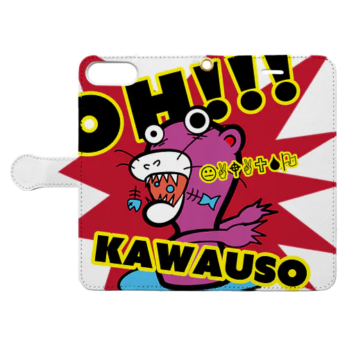 OH!!!KAWAUSO 手帳型スマホケース