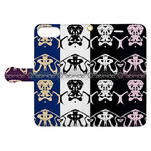 五連黒兎-ゴレンクロウサギ-(NIGHT) Book-Style Smartphone Case