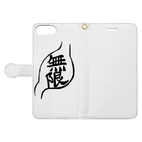 無限（黒字） Book-Style Smartphone Case