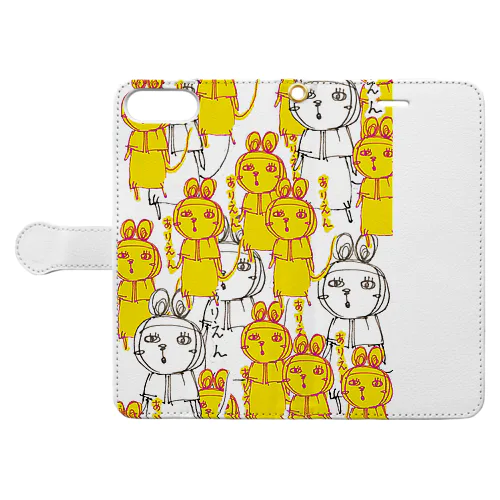 ありえんパンダマウス頭巾 Book-Style Smartphone Case