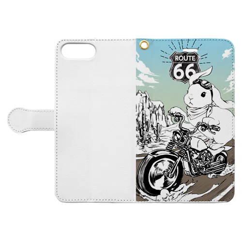 旅するうさぎ＠USA ROUTE66 Book-Style Smartphone Case