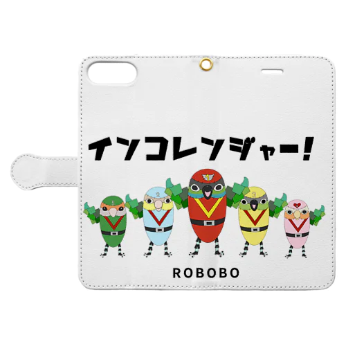 ROBOBO「インコレンジャー」 Book-Style Smartphone Case