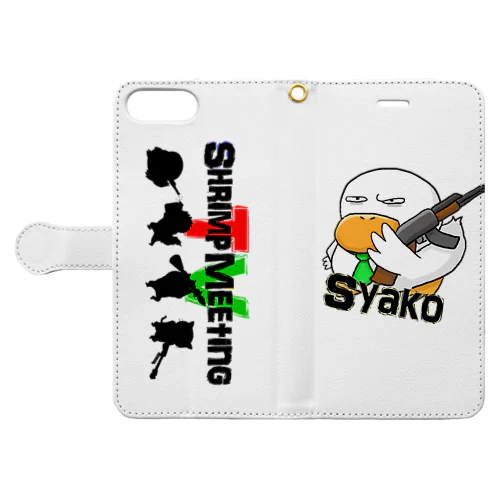 Shrimp project【しゃこ】 Book-Style Smartphone Case