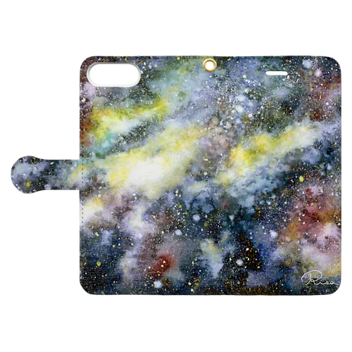 宇宙 black Book-Style Smartphone Case