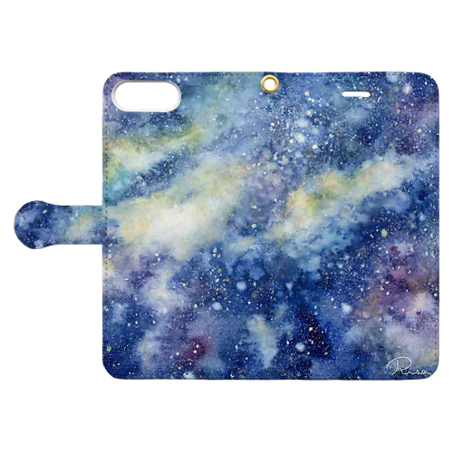 宇宙 blue Book-Style Smartphone Case