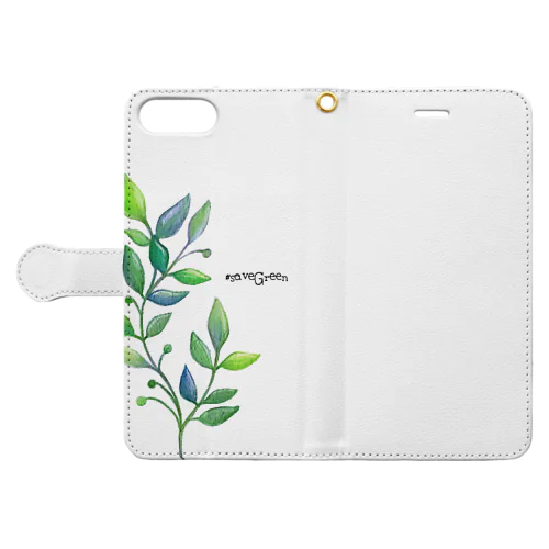 #saveGreen Book-Style Smartphone Case