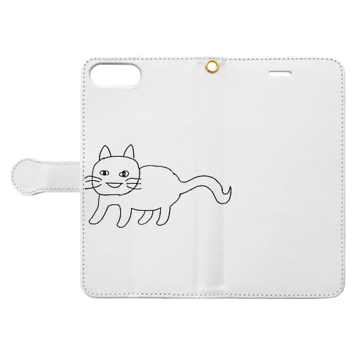 人型ねこちゃん Book-Style Smartphone Case