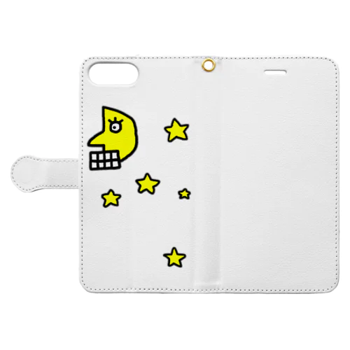 月と星 Book-Style Smartphone Case