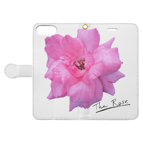 The Rose(手書き文字入り) Book-Style Smartphone Case