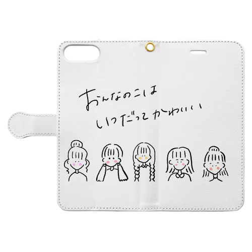 おんなのこはいつだってかわいい Book-Style Smartphone Case