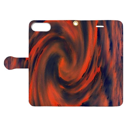 渦の夕空 Book-Style Smartphone Case