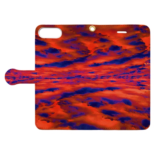 燃える空 Book-Style Smartphone Case