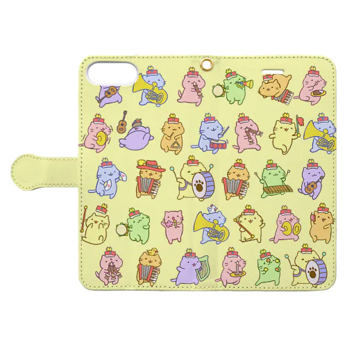 みっちりねこマーチ Book-Style Smartphone Case