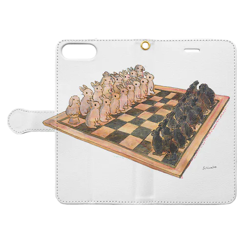 Rabbit chess Book-Style Smartphone Case