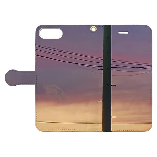 夕焼け Book-Style Smartphone Case