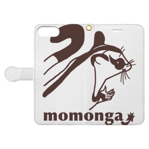 フクモモ愛好会。(momonga) Book-Style Smartphone Case