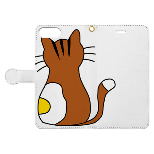 目玉焼きトラ茶猫 Book-Style Smartphone Case