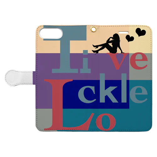 Tickleグッズ 手帳型スマホケース