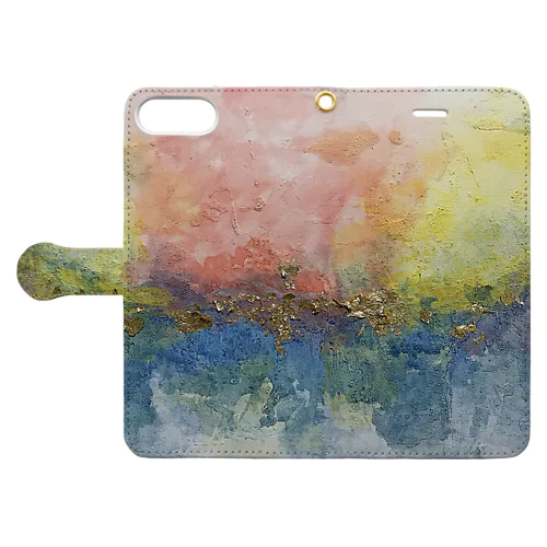 現代アート　Pastel Book-Style Smartphone Case