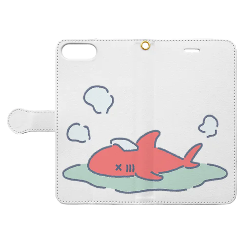 のぼせたサメ Book-Style Smartphone Case