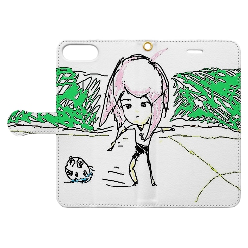 サッカー・ガール Book-Style Smartphone Case