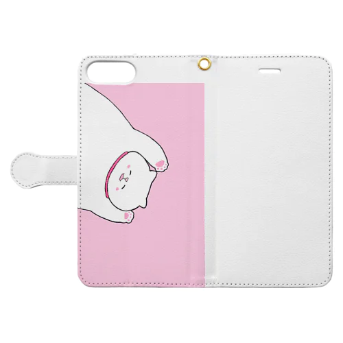 左上からこんにちは　ぽっちゃりにゃんこ Book-Style Smartphone Case