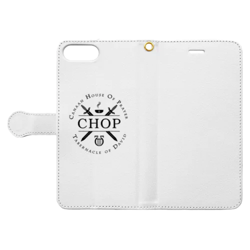 CHOP ブラックロゴ Book-Style Smartphone Case