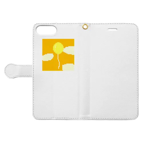 空高く飛ぶ黄色い風船 Book-Style Smartphone Case