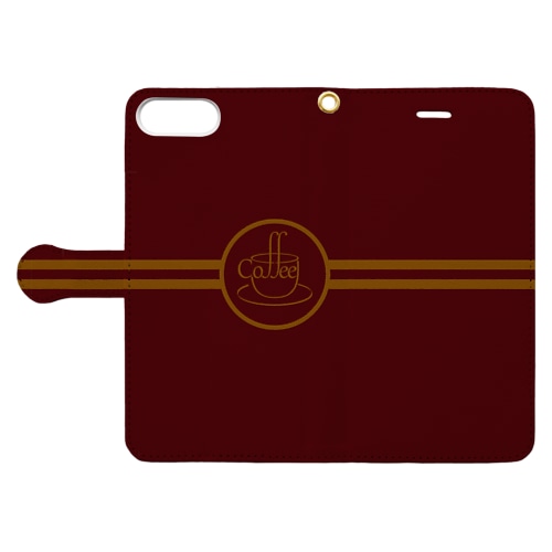 Coffee文字絵 Book-Style Smartphone Case