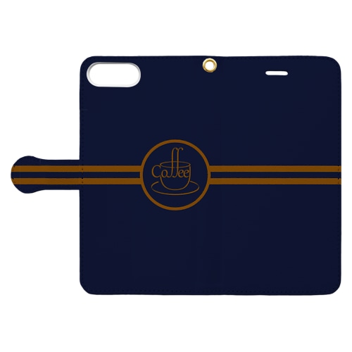 Coffee文字絵 Book-Style Smartphone Case