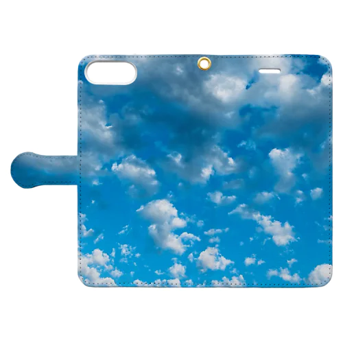 見上げた空の蒼さ Book-Style Smartphone Case