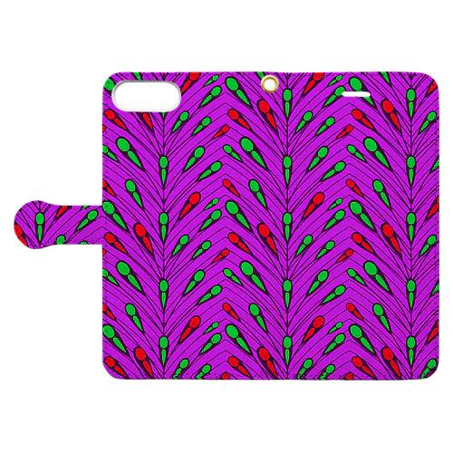 キミの奥まで飛んで行け！ PURPLE Book-Style Smartphone Case