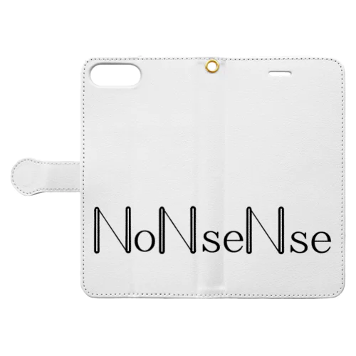 NoNseNse　LOGO 手帳型スマホケース