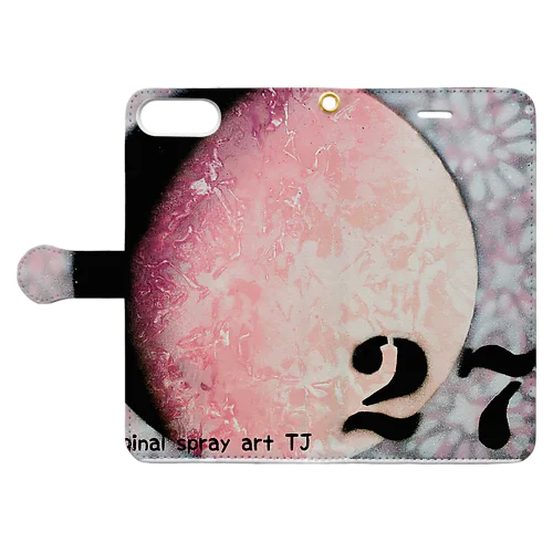 【NO.27 桜舞GALAXY original  art】 Book-Style Smartphone Case