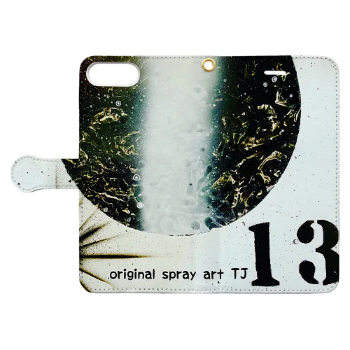 【NO13. clearing Cosmo〜originalspray art〜】 Book-Style Smartphone Case