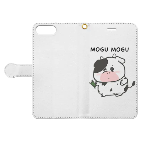 牛さんシリーズ　MOGUMOGU 다이어리형 폰케이스