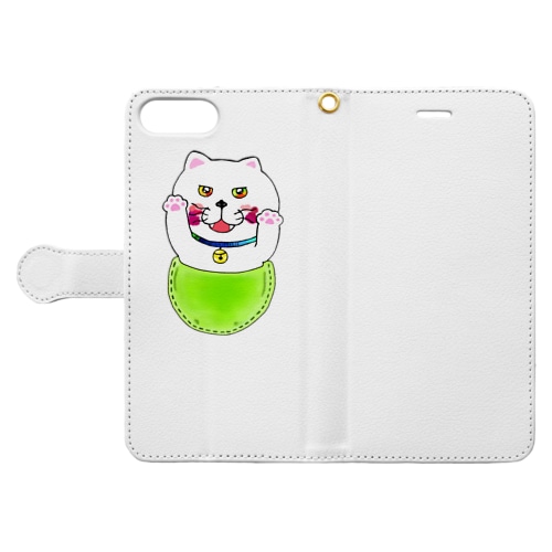 もよねこぽっけ！ Book-Style Smartphone Case