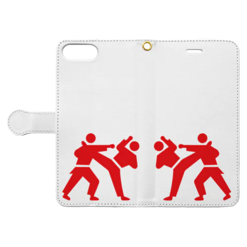 41-空手 組手 Book-Style Smartphone Case